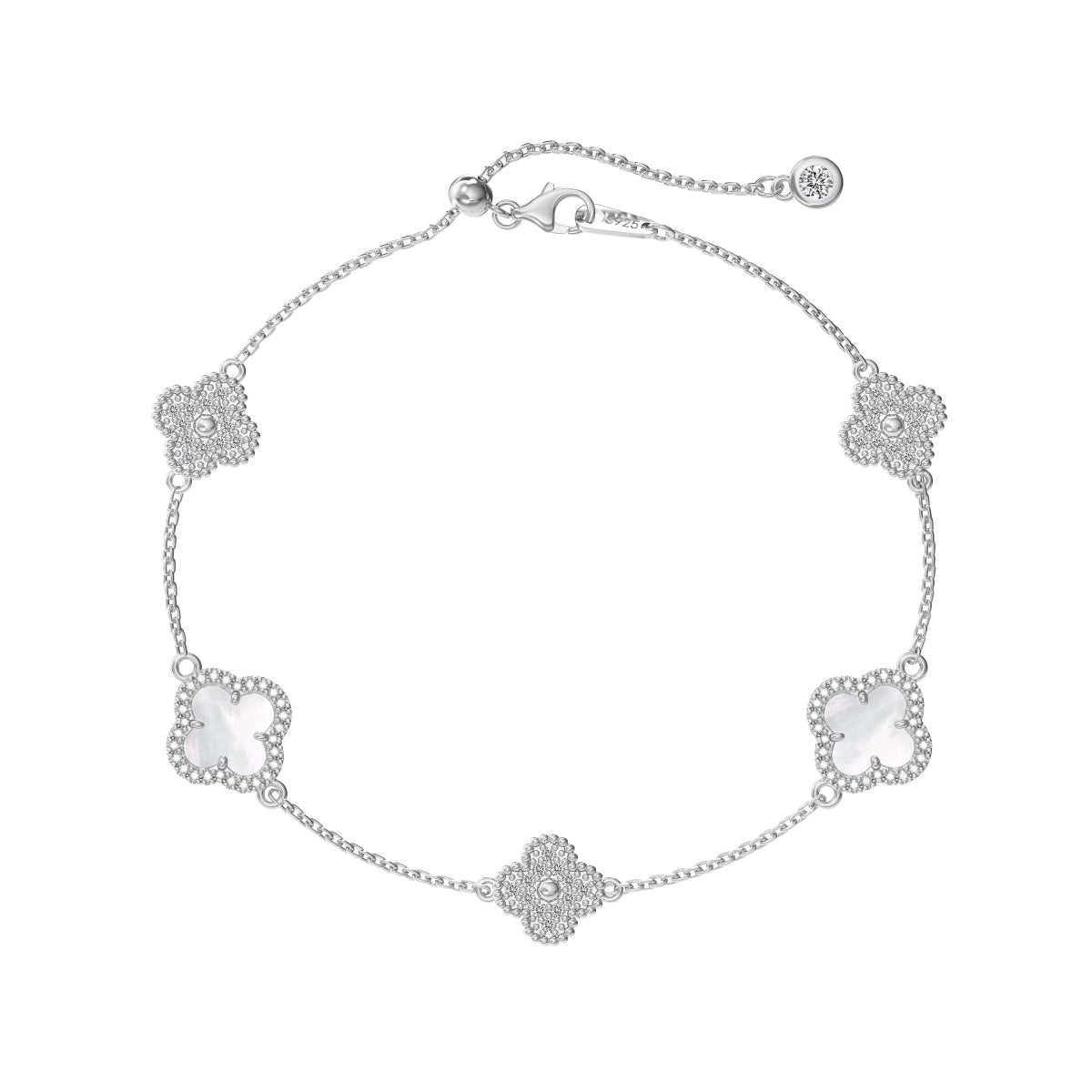 ‘CLOVER’ BRACELET SILVER