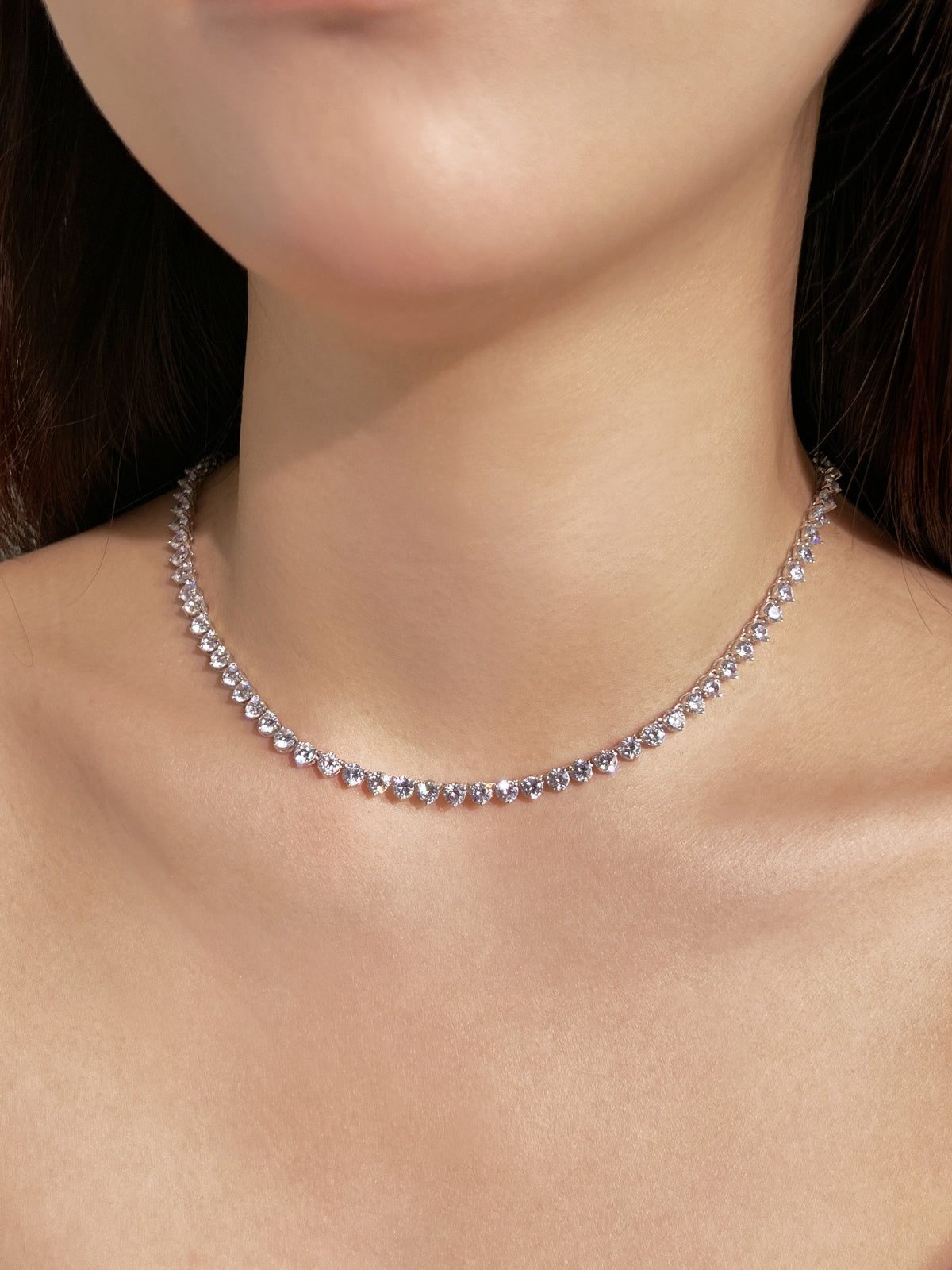 TENNIS NECKLACE SILVER