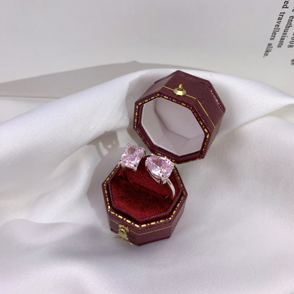 ‘ADORE’ RING PINK