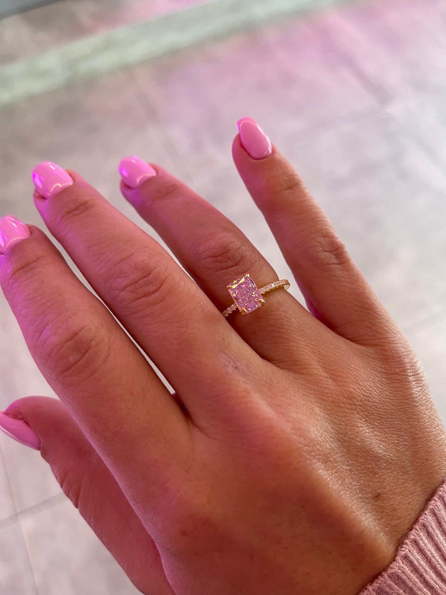 'SARINA' RING PINK